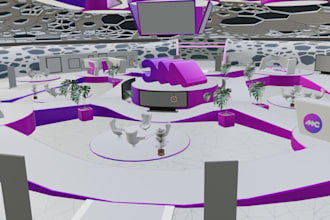 create environment art vrchat rooms  spatial io space and metaverse design