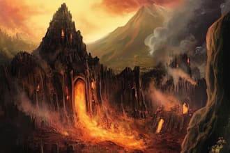 fantasy landscape art concept lost civilizations