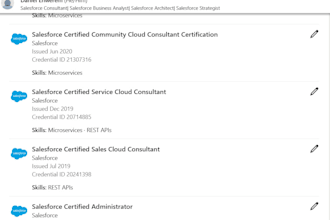 be your salesforce consultant, architect and administrator