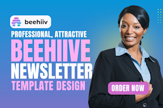 setup beehiiv account beehiiv newsletter template design beehive landing page