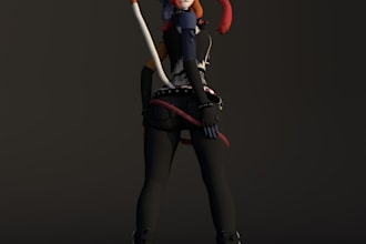 create 3d anime vrchat model, vrc avatar, furry avatar, nsfw, vr character
