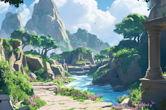 illustrate concept art, fanart or commissions for you