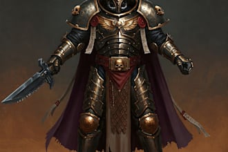 paint your favorite warhammer 40k character art