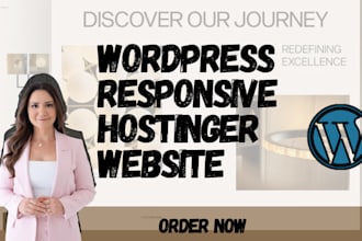 develop a wordpress responsive hostinger website design