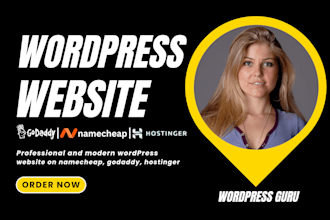 wordpress website on hostinger namecheap godaddy wordpress blog