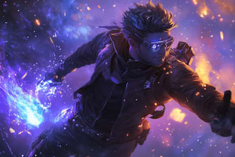 draw sci fi illustration for you