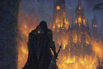 make a unique fantasy book cover art