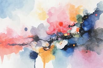do paint abstract and surreal watercolor acrylic art