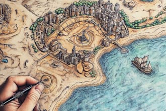 design a fantasy map that fits your imagination