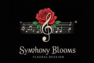 design a professional flower logo tailored to your needs