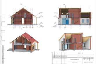 draft city permit blueprints, framing plans, structural drawing, foundations mep