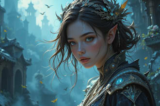 create a stunning fantasy or scifi book cover for you