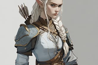 design a dnd character art and dnd character design