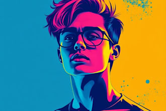 make a beautiful wpap pop art portrait