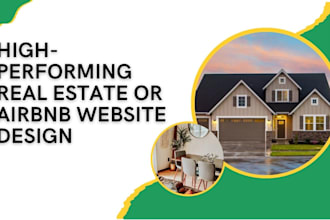 build a real estate website, airbnb website, idx website and realtor website