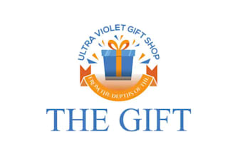 do professional gift box logo design for your brand