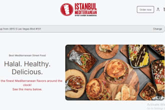 build online food delivery website meal prep ecommerce store bakery website