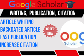 write, backdate and publish article in google scholar reviewed indexed journal