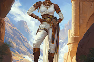 do african american fantasy character design and illustration