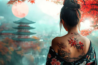 authentic japanese style tattoos for you
