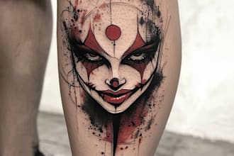 create unique custom tattoo any tattoo design, tattoo artist