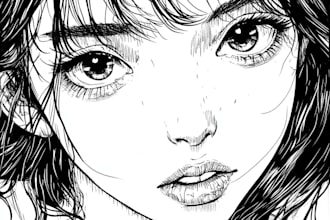 color your manga pages, comics, linearts, etc in anime style