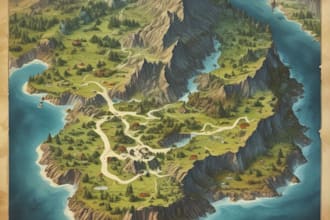 draw a professional fantasy map for you