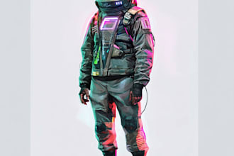 do sci fi character illustration or sci fi character art