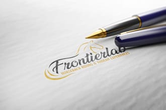 create a modern minimalist horse racing logo design