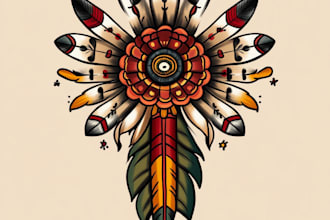 authentic american traditional tattoo for you