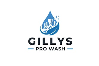 create a modern abstract wash logo design for your business
