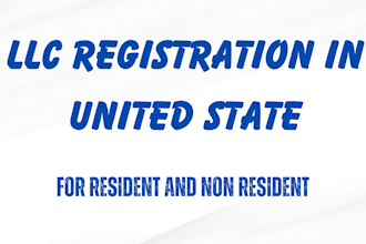 help you with llc registration, llc approval for USA and non USA resident