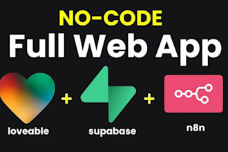 develop and fix lovable supabase ai web app, mvp for your saas using lovable dev