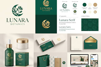 do modern minimalist business logo design and brand identity