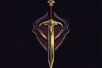 design medieval, fantasy, rpg gaming logo
