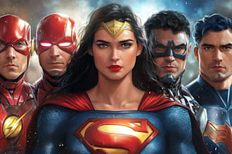 create your comic art, comic book, illustrations, comic pages