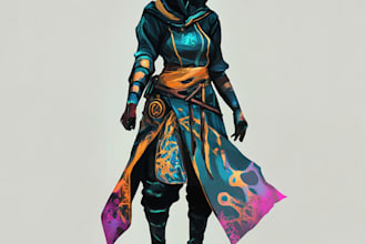 create original characters, fanart, and fantasy portraiture