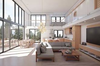 redesign 3d house interior,ldk design,cgi rendering,villa exterior, pool design