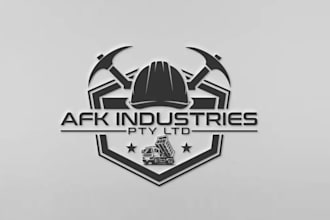 create graceful and fantastic industries logo design