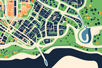 draw a custom vector map in illustrator for your location