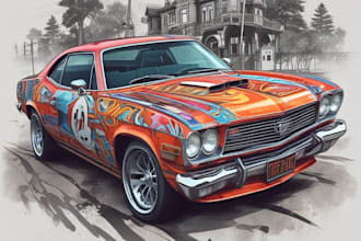 do custom car wrap design, racing car wrap  car wrap design