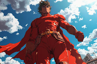illustration anime superheroes color comic illustration