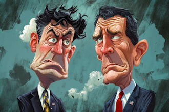 draw political caricature and cartoon