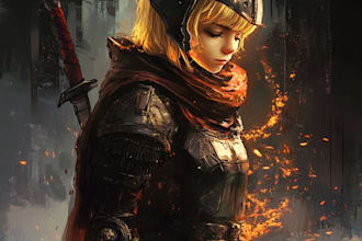 paint scifi or fantasy digital art illustration