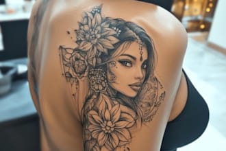 make unique realism tattoo design