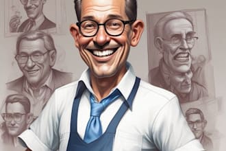 draw a caricature, cartoon caricatures
