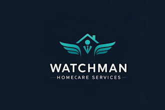 design homecare logo with creative thinking in 24hrs