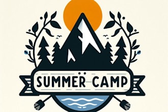 make good looking original ranching , globe and summer camp logo