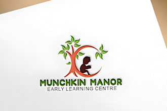 make childcare, baby shop, daycare,  school and toyshop kids logo