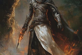do a dnd and d and d character art illustration for you